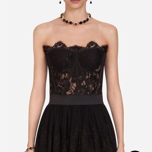 Dolce & Gabbana Short galloon lace bustier
